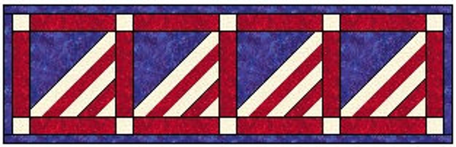 American Flag Quilt Block Pattern Download - Etsy