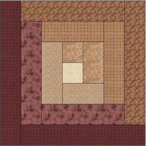 Traditional Log Cabin Quilt Block Pattern Download image 3
