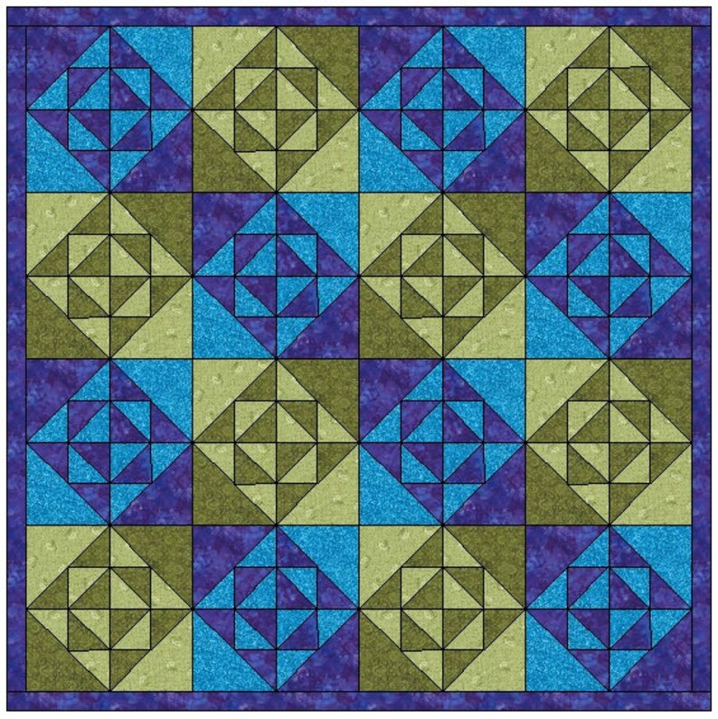 Diamonds in the Rough Quilt Block Pattern Download Etsy