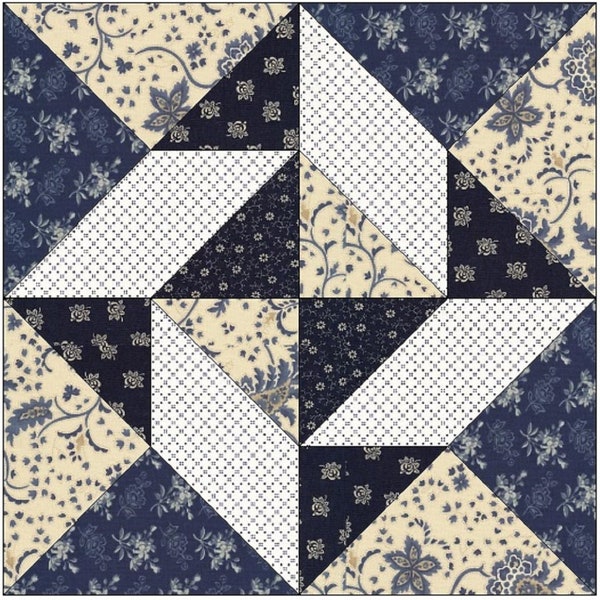 Around the Square Quilt Block Pattern Download