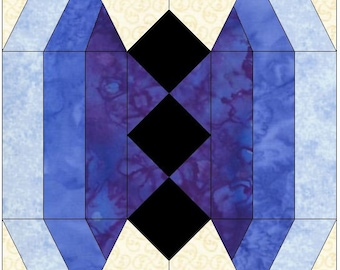 Stained Glass Butterfly Quilt Block Pattern Download