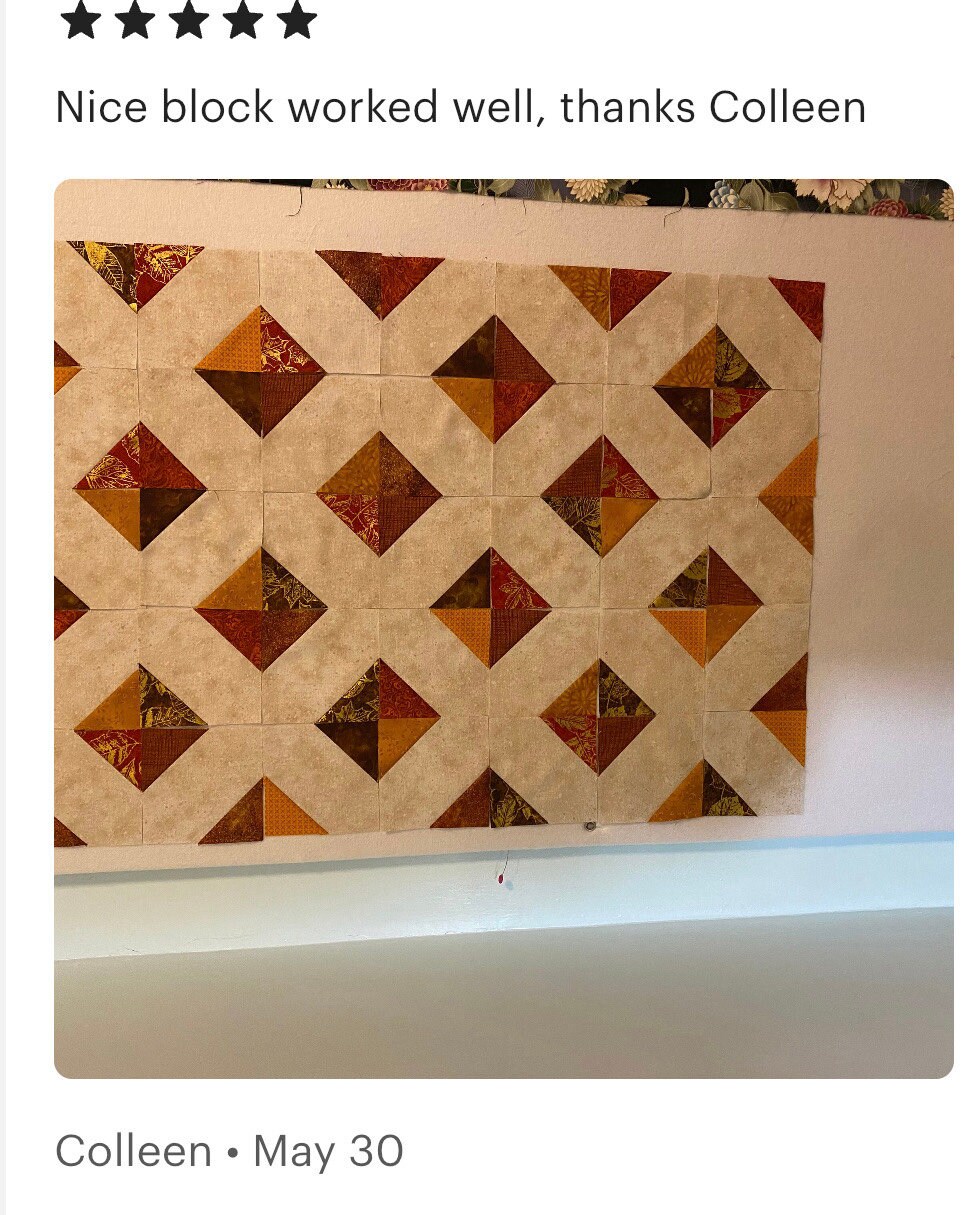 Signature Quilt Block Pattern Download - Etsy