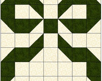 Bow or Ribbon Quilt Block Pattern Download