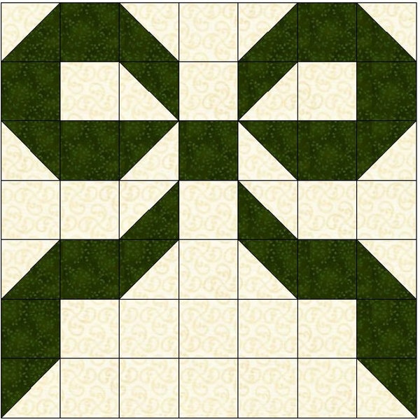 Bow or Ribbon Quilt Block Pattern Download