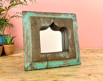 Vintage Indian Arched Wall Mirror