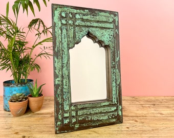 Vintage Indian Arched Wall Mirror