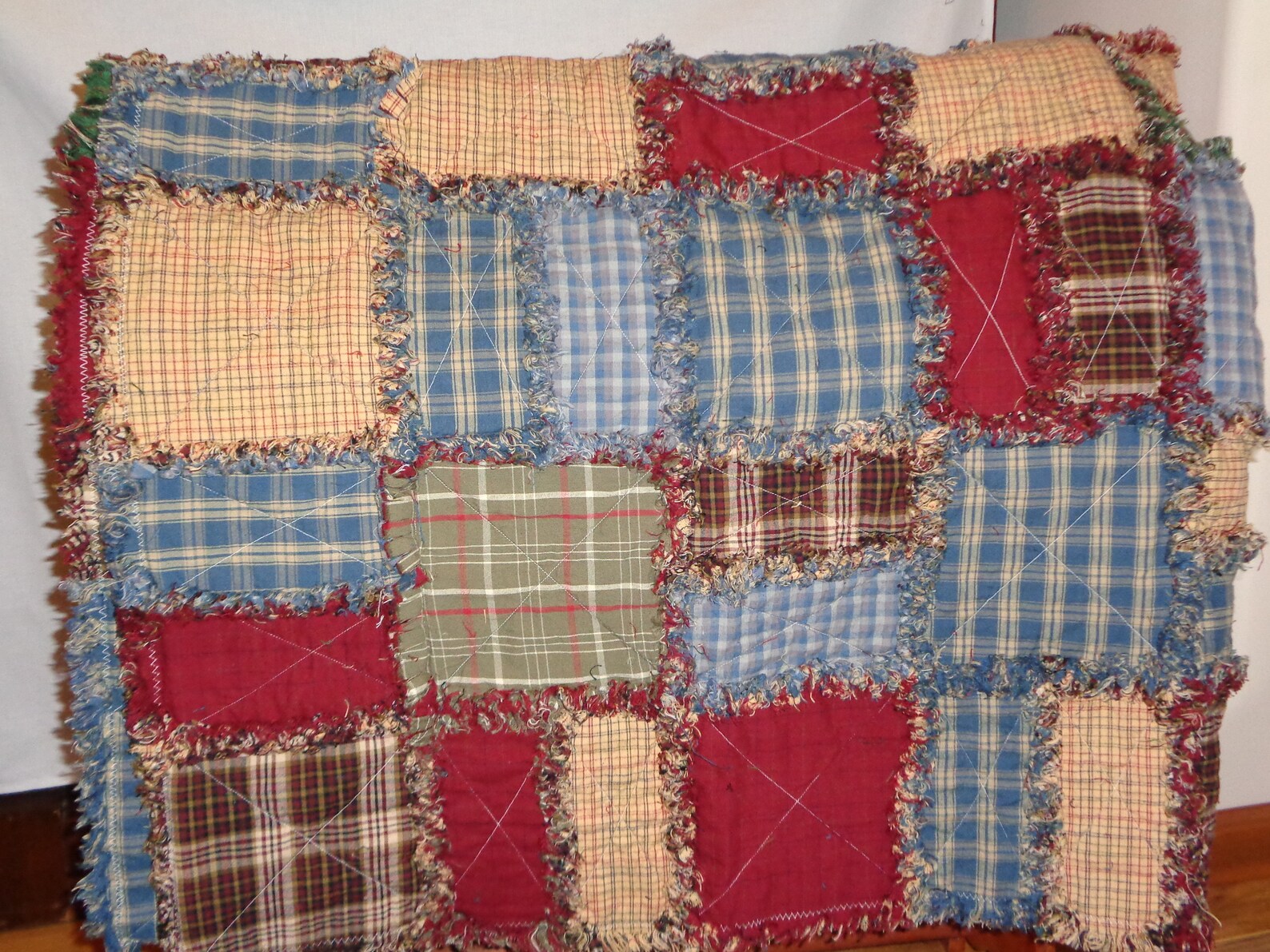 Rag Blanket Quilt Lap Blanket Childs Blanket Etsy