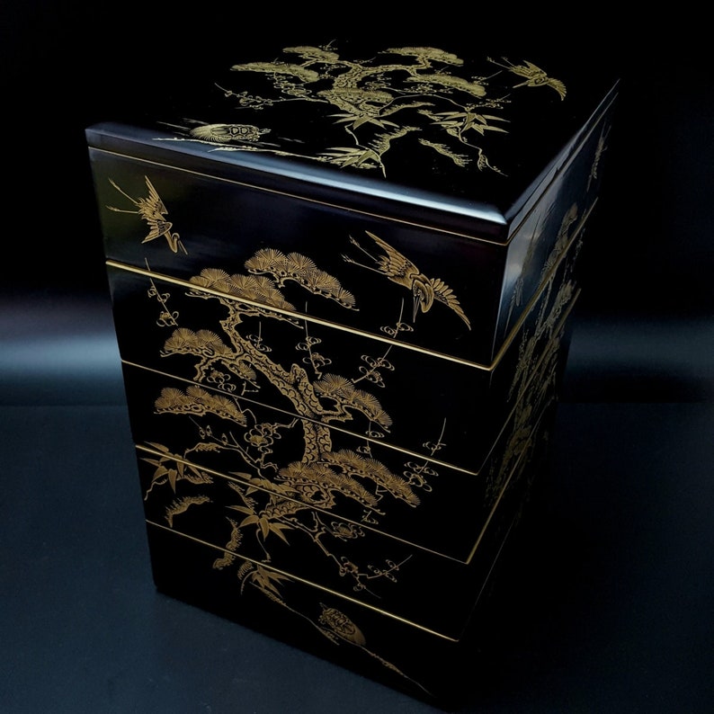 Lacquerware Tiered Food Box Meiji WBOX