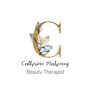 Logotipo pré-fabricado, Design de logotipo, Design de logotipo pré-fabricado, Design de marca, Logotipo com letras douradas, Logotipo floral, Logotipo feminino, Logotipo inicial