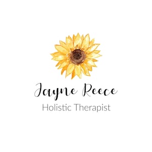 Premade logo, Logo design, Pre made logo design, Branding design, Sunflower logo, Floral logo, Feminine logo, Holistic logo, Yellow logo
