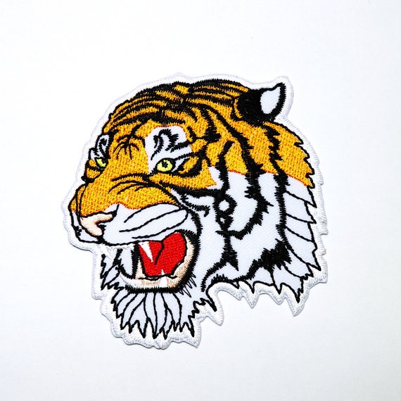 FINE 100/% EMBROIDERED BENGAL TIGER EMBROIDERED BENGAL TIGER IRON ON TIGER PATCH