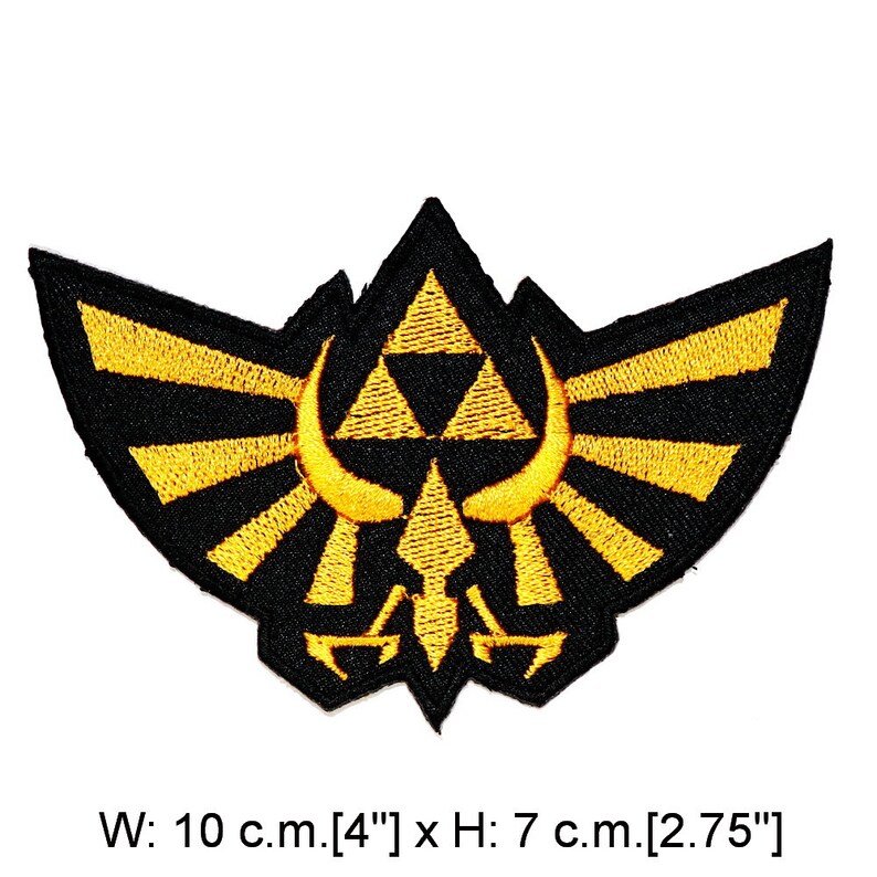 Legend of Zelda Triforce Hyrule crest Patch Retro Video Game