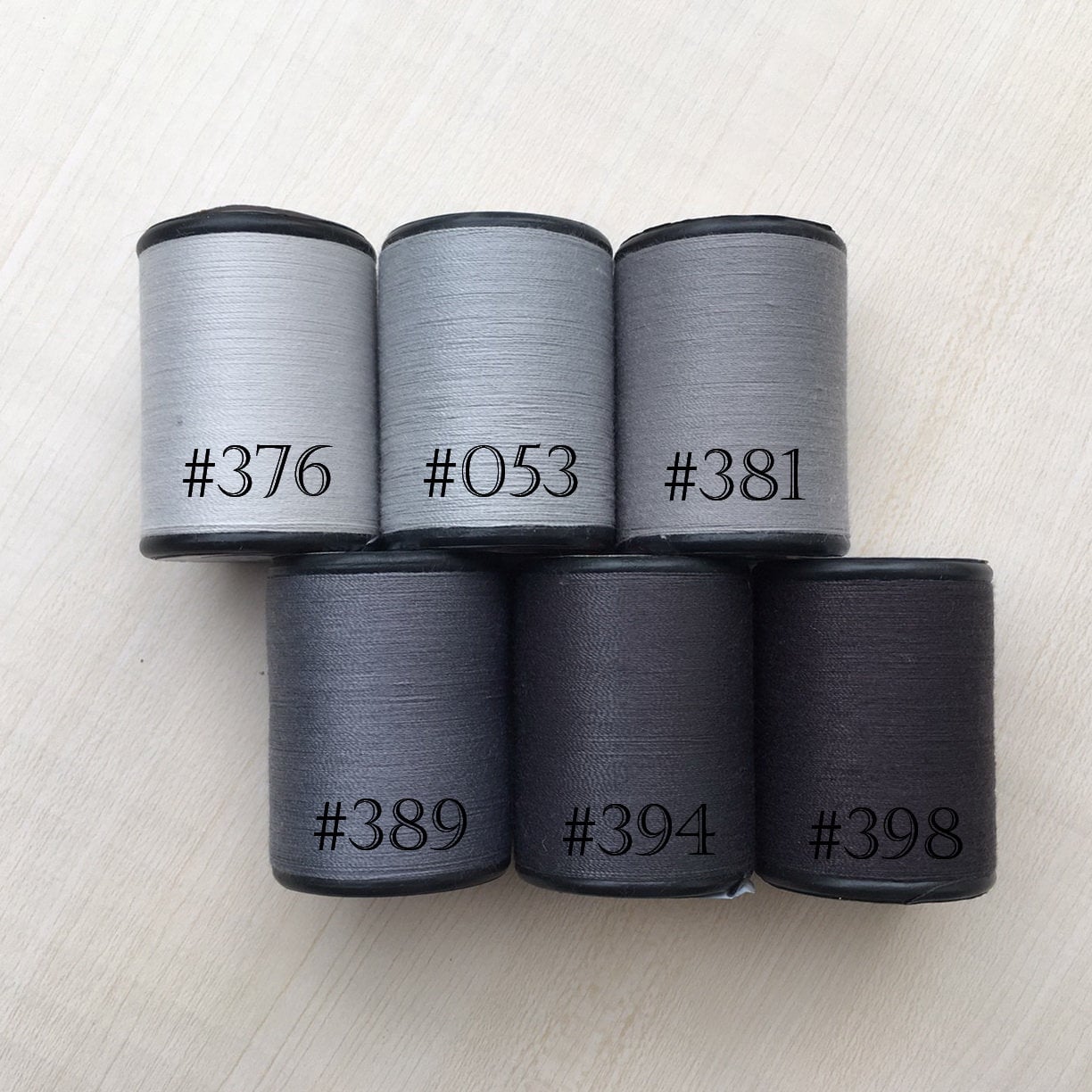 All Purpose Sewing Thread Multi Gray Color Shades Spun Etsy