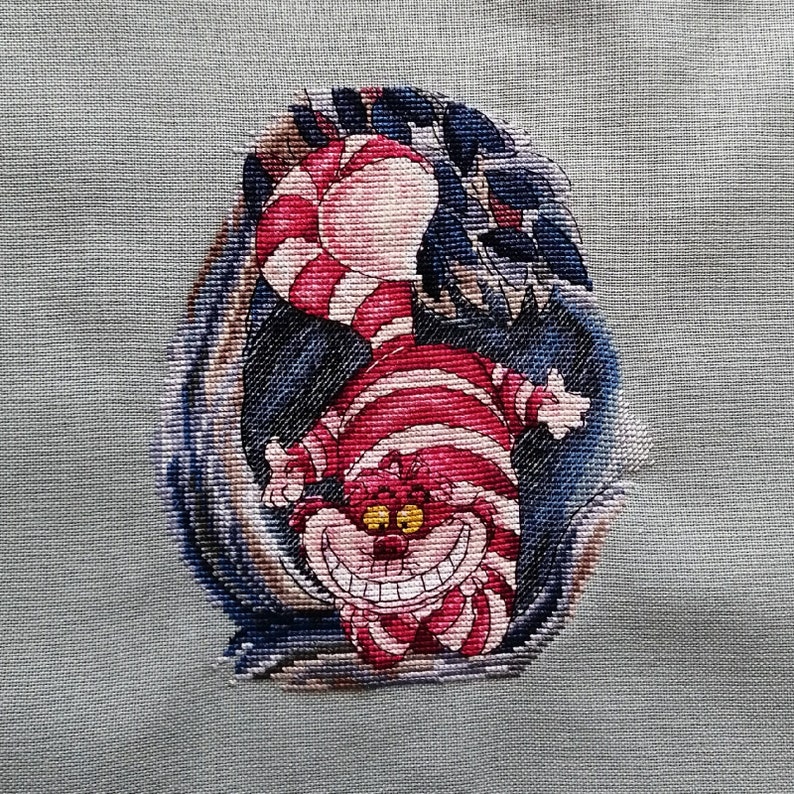 Cross Stitch Pattern The Cheshire Cat Disney DMC | Etsy