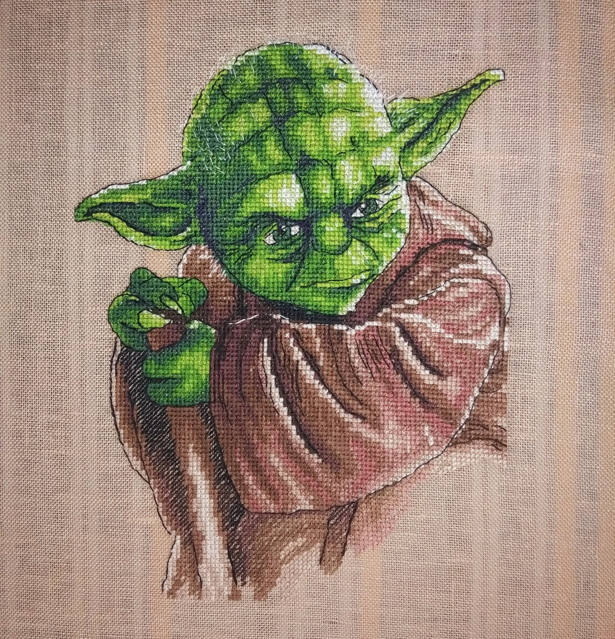 Yoda Cross Stitch Pattern DMC Needlepoint Pattern Embroidery Etsy