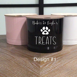 Large Personalized Dog Treat Container