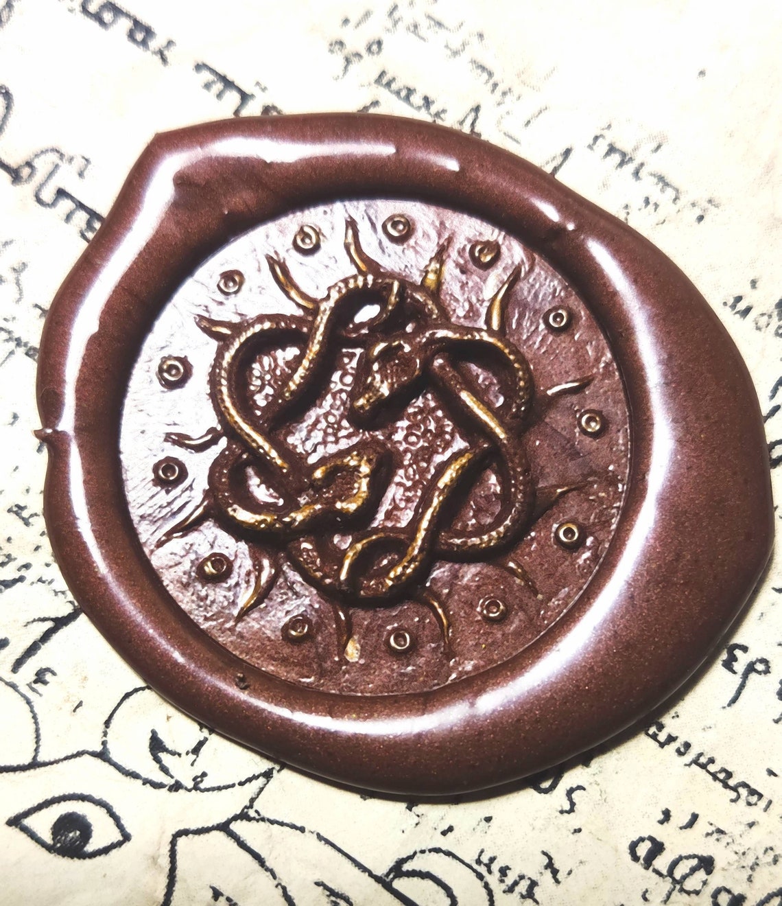 Wax Seal Stamp snakes Etsy