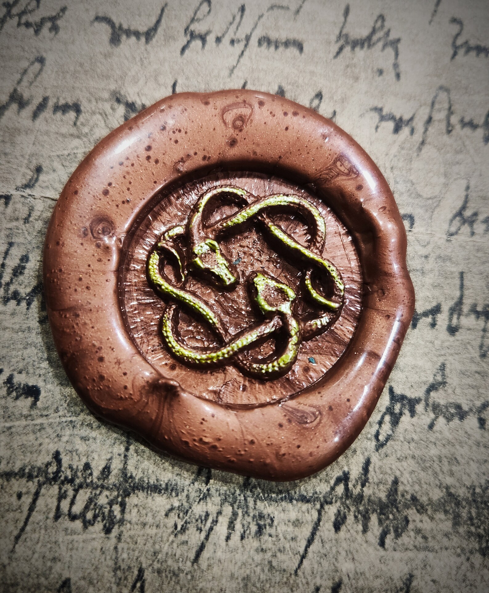 Wax Seal Stamp snakes Etsy
