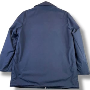 Chaqueta reversible de lana Pendleton Vintage de los años 50, cuadros azul marino, fabricada en EE. UU., talla grande/XL imagen 7