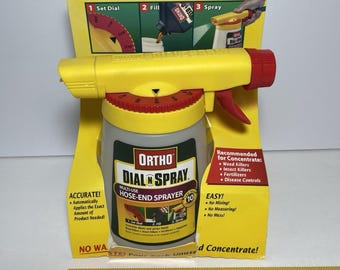 Ortho Dial N Spray Multi Use Hose End Sprayer New Package Old Stock 2003