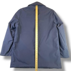 Chaqueta reversible de lana Pendleton Vintage de los años 50, cuadros azul marino, fabricada en EE. UU., talla grande/XL imagen 15