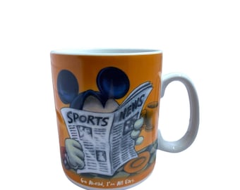 Disney Mickey Mouse SPORTS "Go Ahead I'm All Ears" Large Jumbo 24 oz Mug Cup