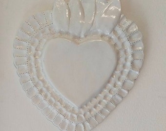 Ex Voto in ceramica fatto a mano