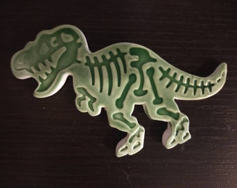 Dinosauro in ceramica - calamita