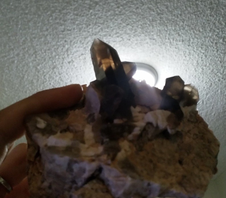 Park county Colorado Smoky quartz with Cleavelandite on Microcline from Lakeview lode