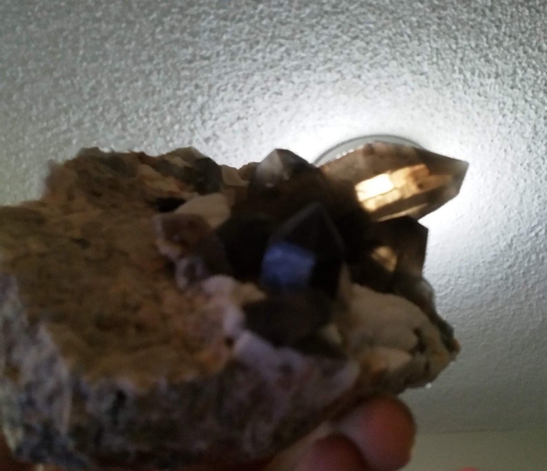 Park county Colorado Smoky quartz with Cleavelandite on Microcline from Lakeview lode
