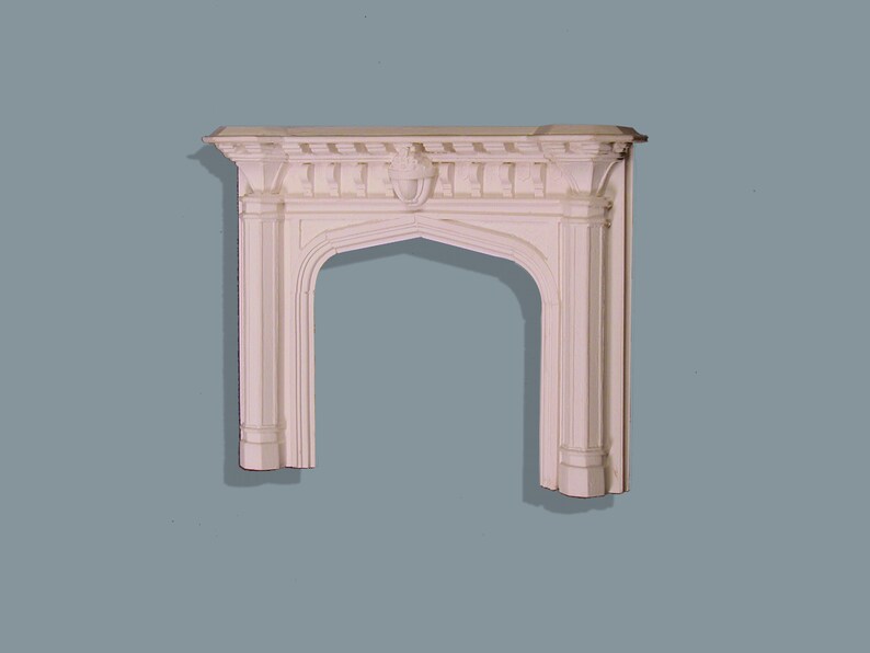 Regal Elizabethan Style Tudor Fireplace Mantel With Unique Etsy