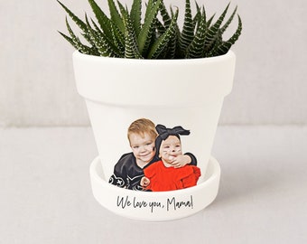 Personalized Gifts for Mom | Birthday Gifts for Her | Gift for grandma | Gift for Mimi | Indoor Plant Pot w/ Saucer | Plants NOT included