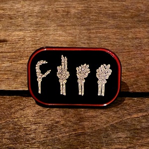 ASL C*nt enamel pin