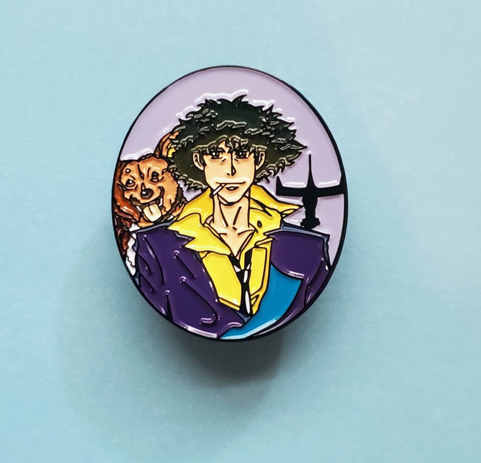 Spike and Ein : Cowboy Bebop enamel pin | Etsy