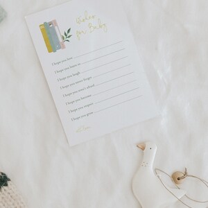 Wishes for Baby Gender Neutral Storybook Baby Shower Printable Game ...