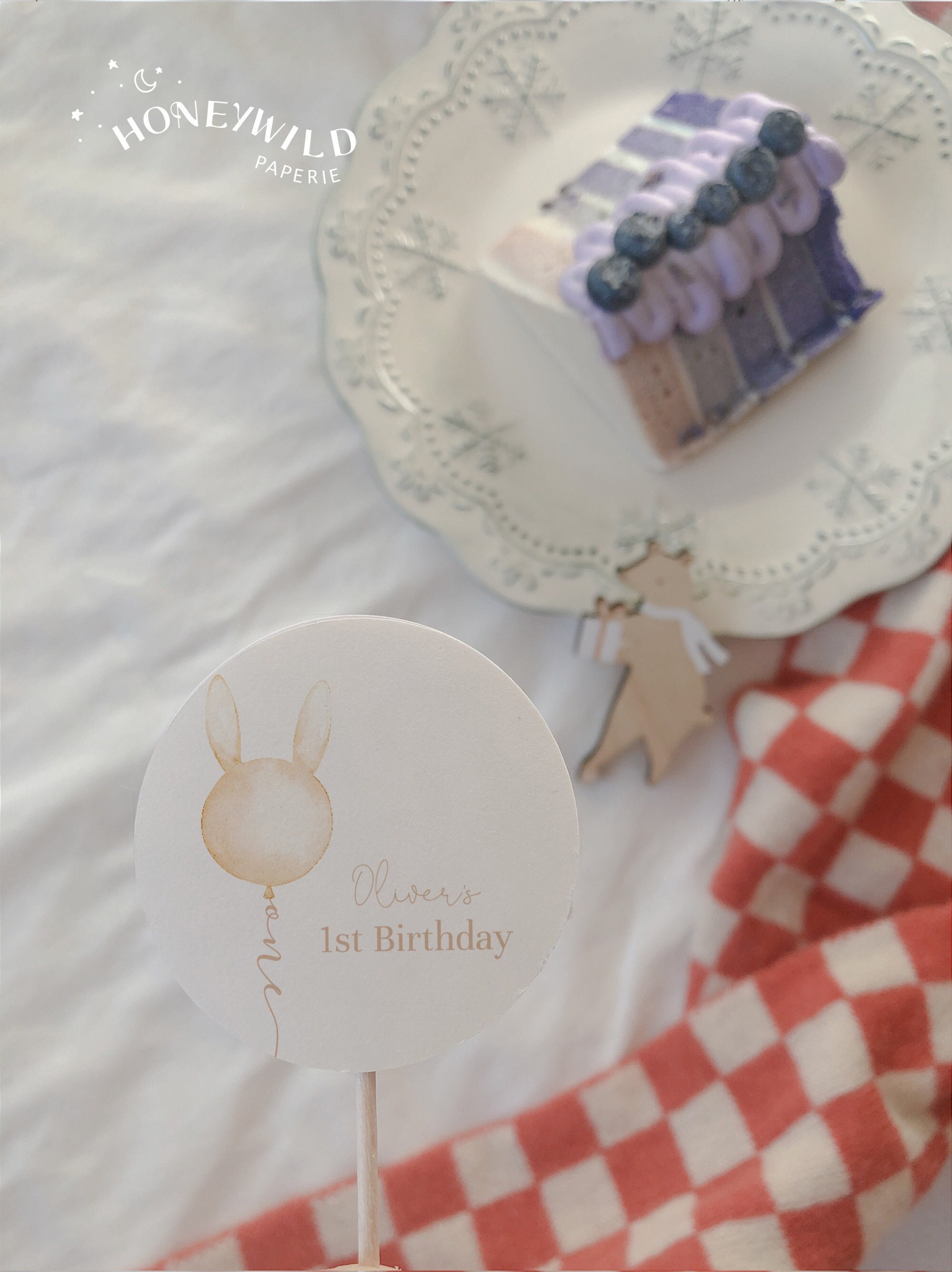 Some Bunny is One Printable Cupcake Decor Beige Bunny Cupcake Topper Fully Editable Template Bunny Baby Shower DecorS222