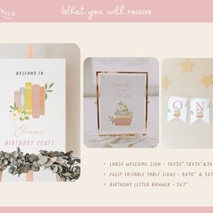 First Chapter Birthday Party Bundle With Customizable Invitations ...