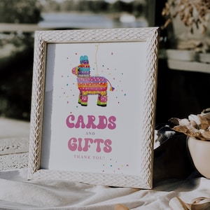 Fully Editable Fiesta Birthday Table Decor Signs, Fiesta Piñata Party Favors Sign, Taco Bar Sign, Add Your Own Text#YA1