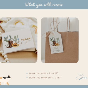 1st Rodeo Birthday Bundle featuring cowboy and western-themed elements, editable and printable, includes invitation and first birthday decor templates.
