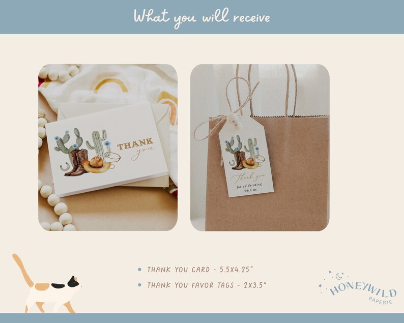 1st Rodeo Birthday Bundle featuring cowboy and western-themed elements, editable and printable, includes invitation and first birthday decor templates.