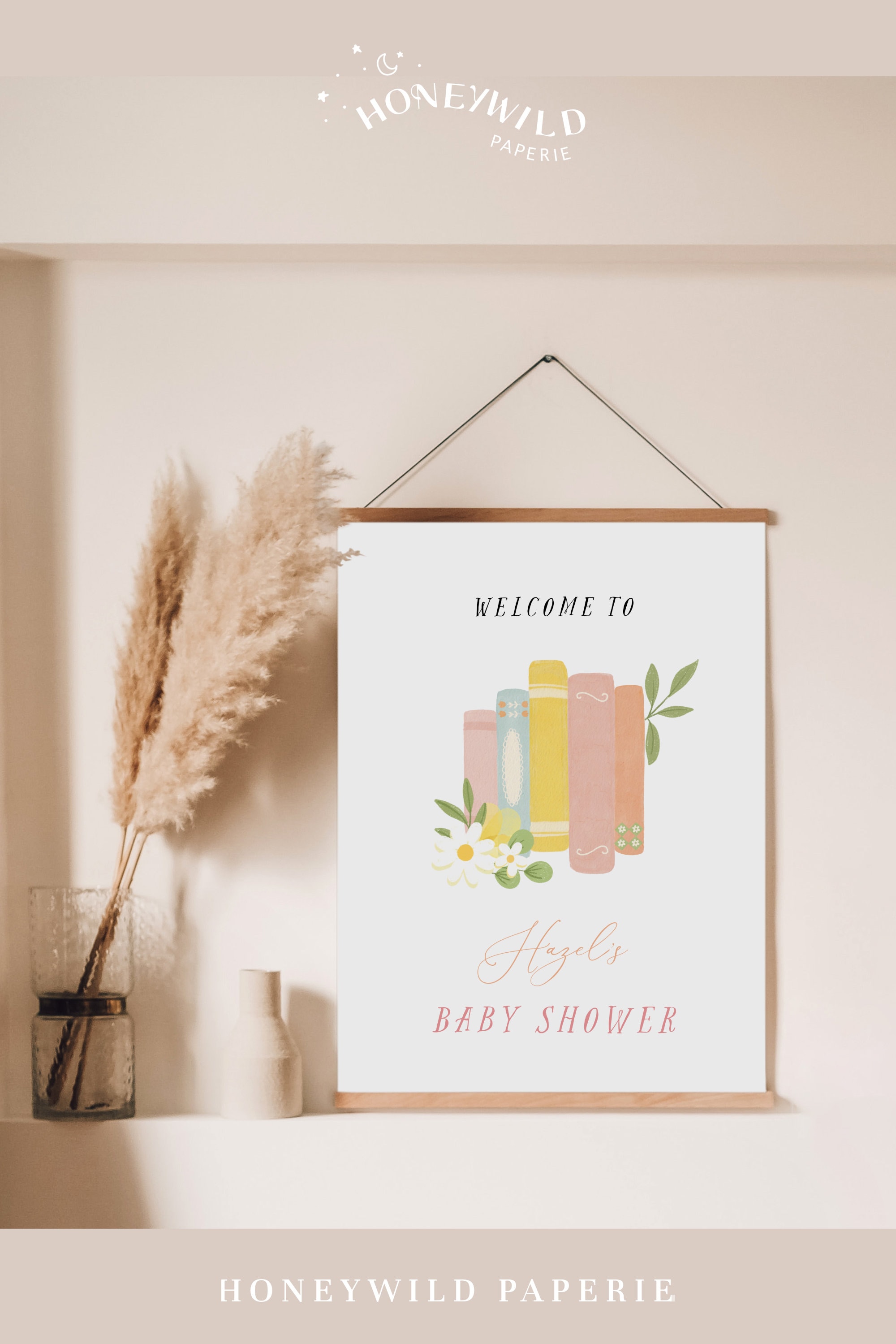 Storybook Welcome Sign Template - Girl Book Themed Birthday Party ...