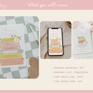 First Chapter Birthday Party Bundle With Customizable Invitations ...