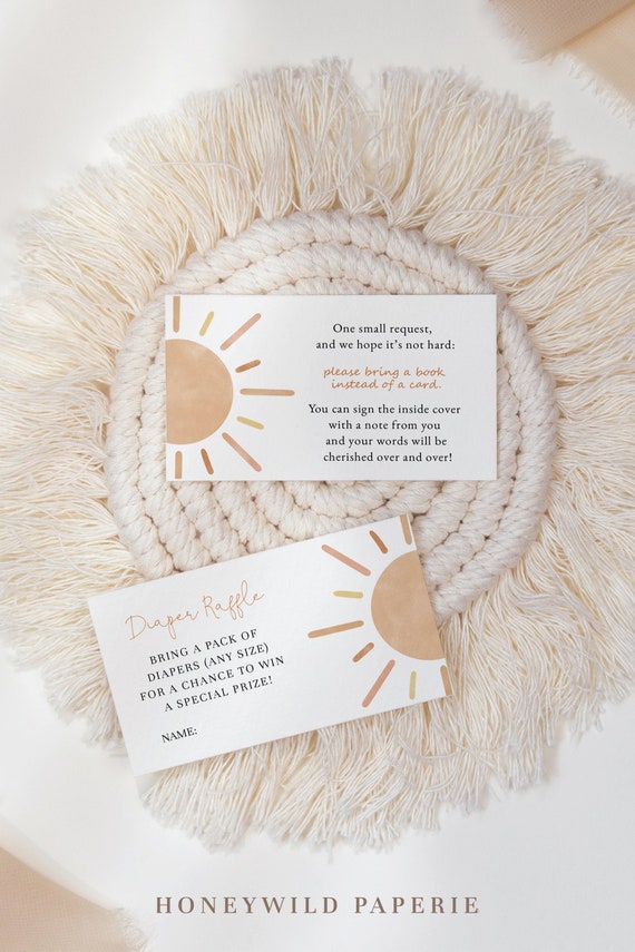 Sunshine Baby Shower Books For Baby Insert Boho Sun Baby Etsy 日本