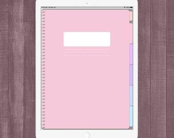 Quaderno digitale / Quaderno per studenti a cinque materie / Modelli di note Cornell e Dot Grid / Quaderno personalizzato