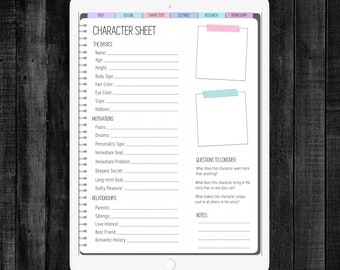 Diario Nanowrimo / Diario di scrittura digitale / Schizzo di carattere / Impostazioni / Tracker del conteggio delle parole