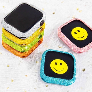 Glitter Apple Watch Case, Sparkle Bumper Cover Series 1-10 SE Ultra (38-49mm)