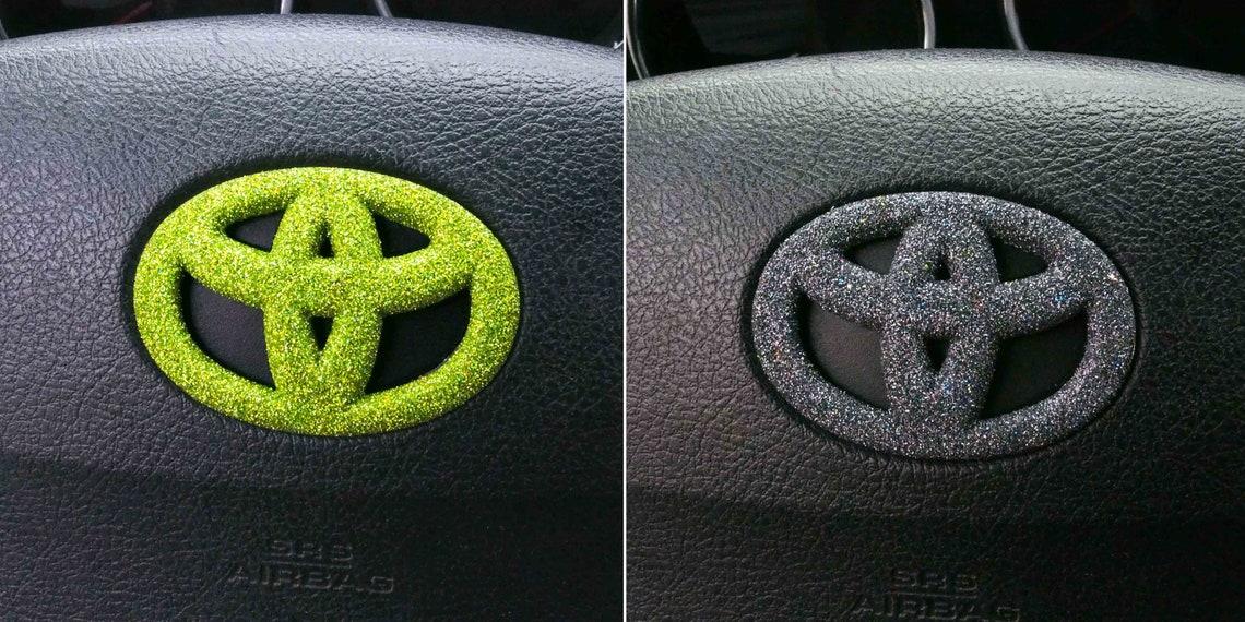 Toyota steering wheel emblem sticker overlay bling real Etsy