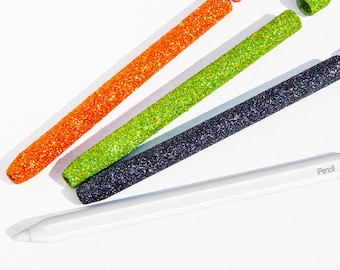 Apple Federmäppchen, bling glitzer weiches Silikon kompatibel 1st/2nd/Pro/USB-C.