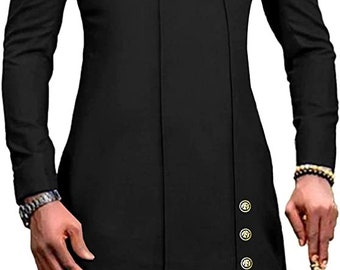 African Men's Suit, Dashiki Groom Attire, Wedding Prom Tunic Set
