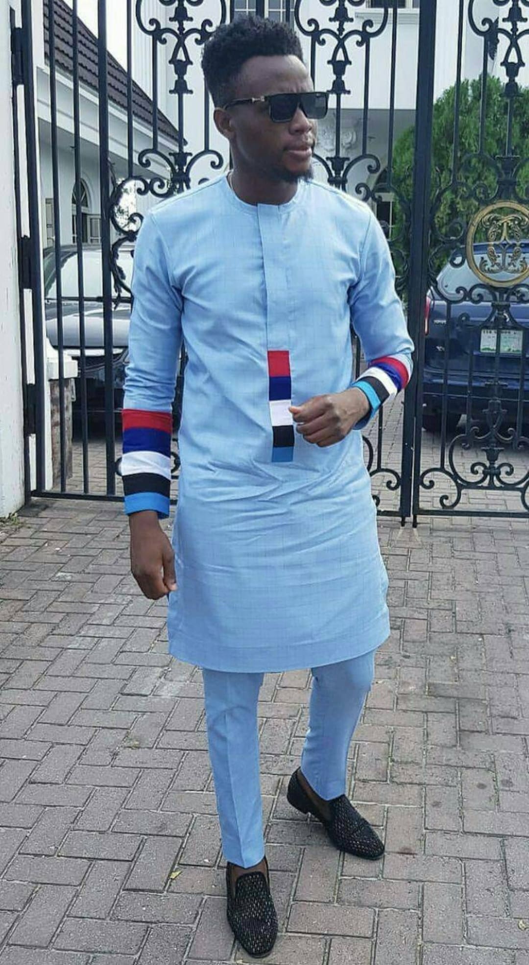 teal color shirt matching pant